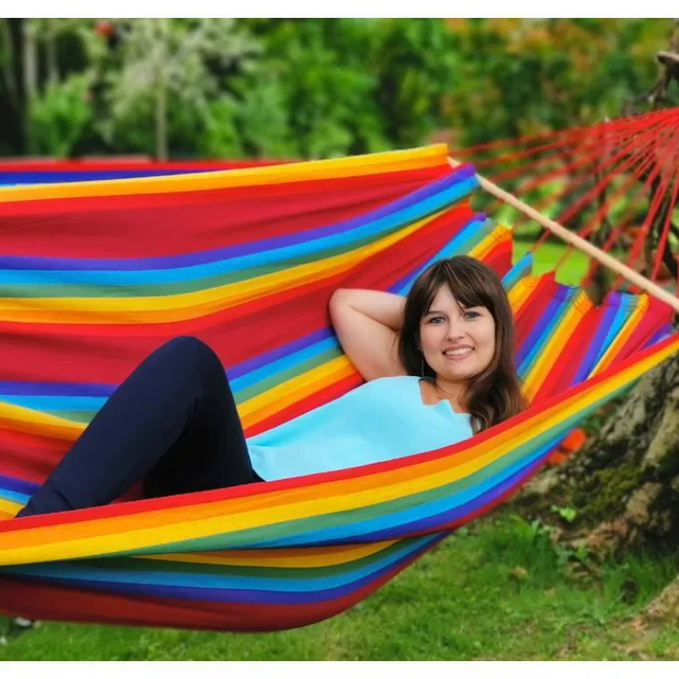 Hot JOBEK Hamac coloris multicolore Fortaleza en polypropylène Hamac GraphiK - 300 x 140 cm