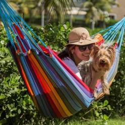 Clearance JOBEK Hamac coloris multicolore en polypropylène Kocon Hamac - 340 x 140 cm