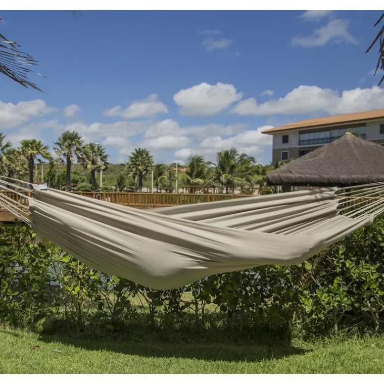 Online JOBEK Hamac coloris taupe en polypropylène Hamac Kocon - 300 x 140 cm