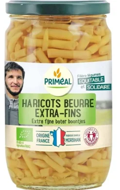 PRIMÉAL Haricots beurre extra fins bio origine France - 720 ml