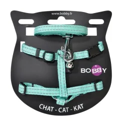 Hot BOBBY Harnais + laisse pour chat Safe lagon