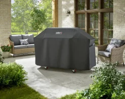Sale WEBER Housse pour barbecue genesis II 400 SERIE coloris noir en polyester - 110 x 64 cm