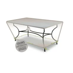 Online JARDILINE Housse table rectangulaire 4-6 pers. de coloris anthracite en polyester
