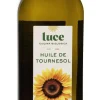 Clearance LUCE Huile de tournesol vierge bio en bouteille de verre - 1 L