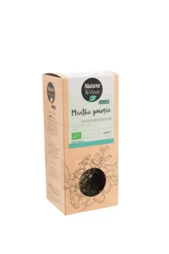 Hot NATURE & VOUS Infusion bio menthe poivrée feuille – 25 g