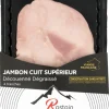 Sale ROSTAIN Jambon cuit supérieur découenné dégraissé sans nitrites ajoutés - 4 tranches 160 g