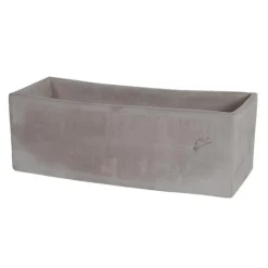 Sale POTERIE GOICOECHEA Jardinière contemporaine en terre grise 40x17x16 cm