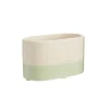 Outlet Jardinière duo Cactus coloris beige en céramique - 14 x 7 x 7,5 cm