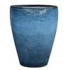 Outlet DECOLINES Jarre en grès émaillé bleu Océan Littoral - Ø 32 x H 36 cm