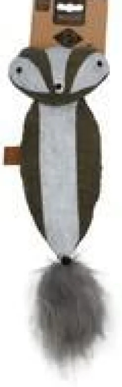 New D&D HOME Jouet pour chat de grande taille coloris vert raton laveur cuddle - 40 x 11 x 10 cm