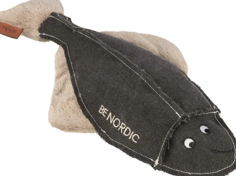 Online TRIXIE Jouet pour chien en tissu peluche coloris marron et beige plie Hajo Be Nordic - 35 cm