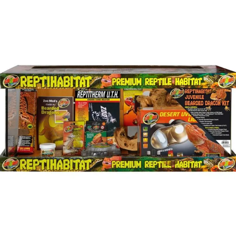 Clearance ZOOMED Kit de démarrage pour terrarium coloris noir pogona juvénile dragon – 76 x 30 x 30 cm