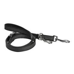 New BOBBY Laisse pour chien coloris noir en nylon tressé Safe 3 positions – Taille M