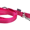 Discount BOBBY Laisse pour chien en nylon tressé coloris fuchsia 3 positions Safe - Taille S/M