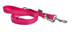Discount BOBBY Laisse pour chien en nylon tressé coloris fuchsia 3 positions Safe - Taille S/M