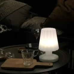 LUMISKY Lampe de table LED Batimex H 21 cm blanc chaud à chargement micro USB