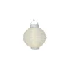 Outlet LUMINEO Lanterne ronde solaire blanche à LED blanc chaud Ø 20 cm