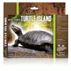 Best REPTILE PLANET Île flottante pour tortue aquatique avec ascenseur coloris marron Turtle Island - Taille S - 17 x 12,5 x 2,3 cm
