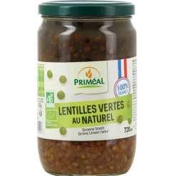 Sale PRIMÉAL Lentilles vertes au naturel bio origine France - 720 ml