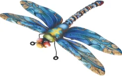 Clearance RIVIERA Libellule en métal multicolore décor B moyen modèle - 35 cm