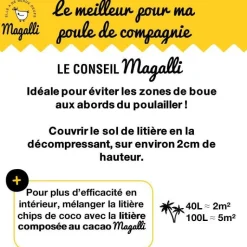 Discount MAGALLI Litière et couvre-sol chips de coco 40 L