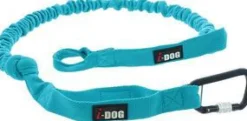 Best I-DOG Longe de traction pour chien petit coloris bleu Canicross Opale ALM - 190 cm