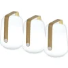 Best FERMOB Lot de 3 lampes coloris blanc en bambou Balad - Ø 10 cm