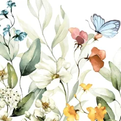 Discount PAPER DESIGN Lot de 20 serviettes 3 plis Happy Feeling coloris multicolore - 24 x 24 cm