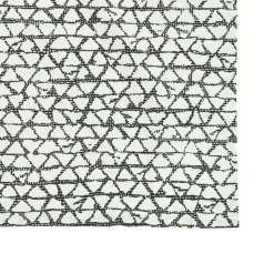 Sale Lot de 2 sets de table décor triangles coloris noir en coton - 35 x 50 cm