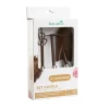 Hot BOTANIC® Lot d'outils à main pour le jardin coloris marron (transplantoir, serfouette, griffe) - 3 outils