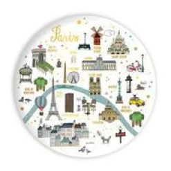 Discount ÉDITIONS CARTES D'ART Magnet Plan de Paris Cartes d'Art - Ø 5,6 cm