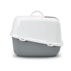 Hot SAVIC Maison de toilette pour chat Nestor Jumbo Gris 66,5x48,5x46,5 cm