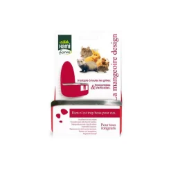 New HAMIFORM Mangeoire à suspendre bordeaux pour Lapin et cobaye