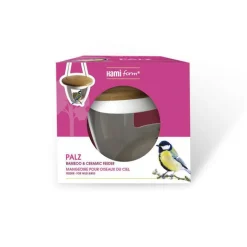 HAMIFORM Mangeoire palz en bois et céramique Ø 18 x H 13,8 cm