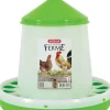 ZOLUX Mangeoire silo pour basse-cour en plastique coloris vert Ma petite ferme - 4 kg
