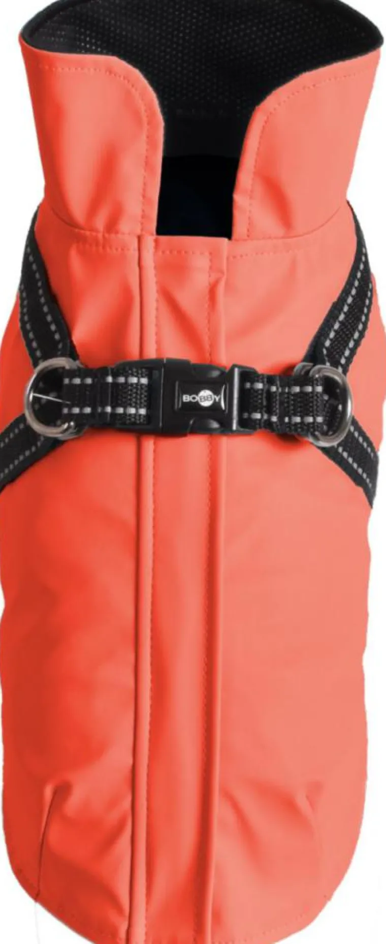 Hot BOBBY Manteau pour chien coloris corail avec harnais intégré Tom - Taille 34S