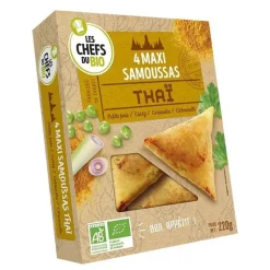 LES CHEFS DU BIO Maxi samoussas thai Les p'tits chefs du bio - 4 x 55 g