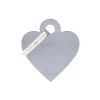 Online MYFAMILY Médaille basic petit cœur pour chien en aluminium gris