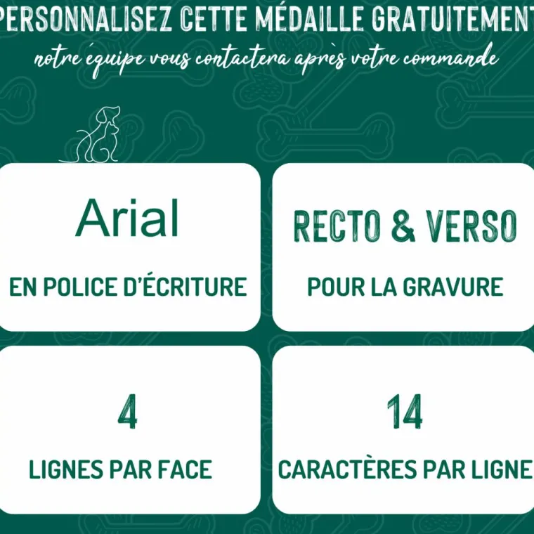 Online MYFAMILY Médaille basic petit cœur pour chien en laiton argenté