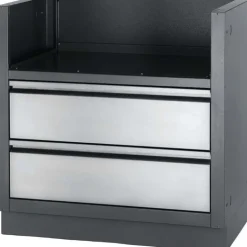 Online NAPOLÉON Meuble encastrable pour plancha coloris gris argent Napoleon