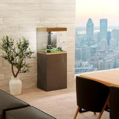 Clearance BLUE CORAL Meuble pour aquarium CIANO Emotions Pro 60 - Black Marble