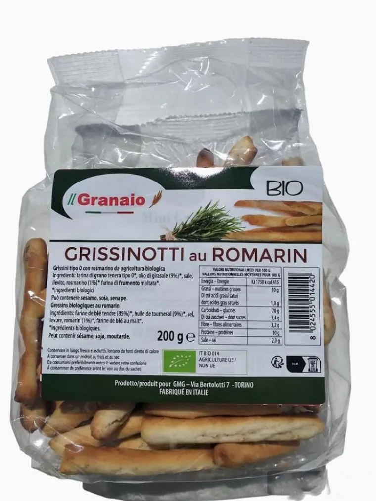 Discount IL GRANAIO Mini gressin rubata romarin bio - 200 g