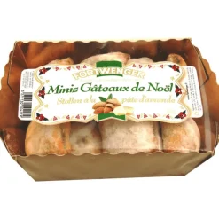 FORTWENGER Mini gâteaux de Noël bouchées de stollen pâte d'amandes - 350 g