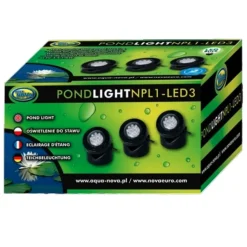 Best BLUE CORAL Mini-spots pour bassin LED, spéciale subaquatique, AQUA NOVA BASSIN - modèle NPL1, lot de 3