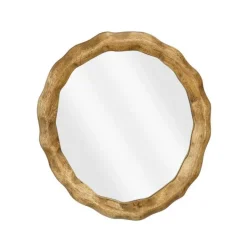 Clearance EDELMAN Miroir en bois de manguier Nick - 26,5 x 25 cm