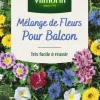 Hot VILMORIN Mélange de fleurs pour balcon - graines à semer pour 4 m² de surface
