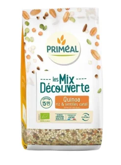 Sale PRIMÉAL Mélange gourmand quinoa, riz, lentilles corail bio Primeal - 400 g