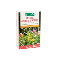 Hot BOTANIC® Mélange mellifère arbuste et rosiers - graines à semer (10 m²)