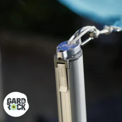 Clearance GARD & ROCK Mousqueton pour hamac, voile d'ombrage ou cordage Ø8mm coloris gris en inox Gard&Rock - 8x4x0.8cm