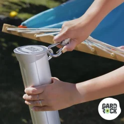 Clearance GARD & ROCK Mousqueton pour hamac, voile d'ombrage ou cordage Ø8mm coloris gris en inox Gard&Rock - 8x4x0.8cm